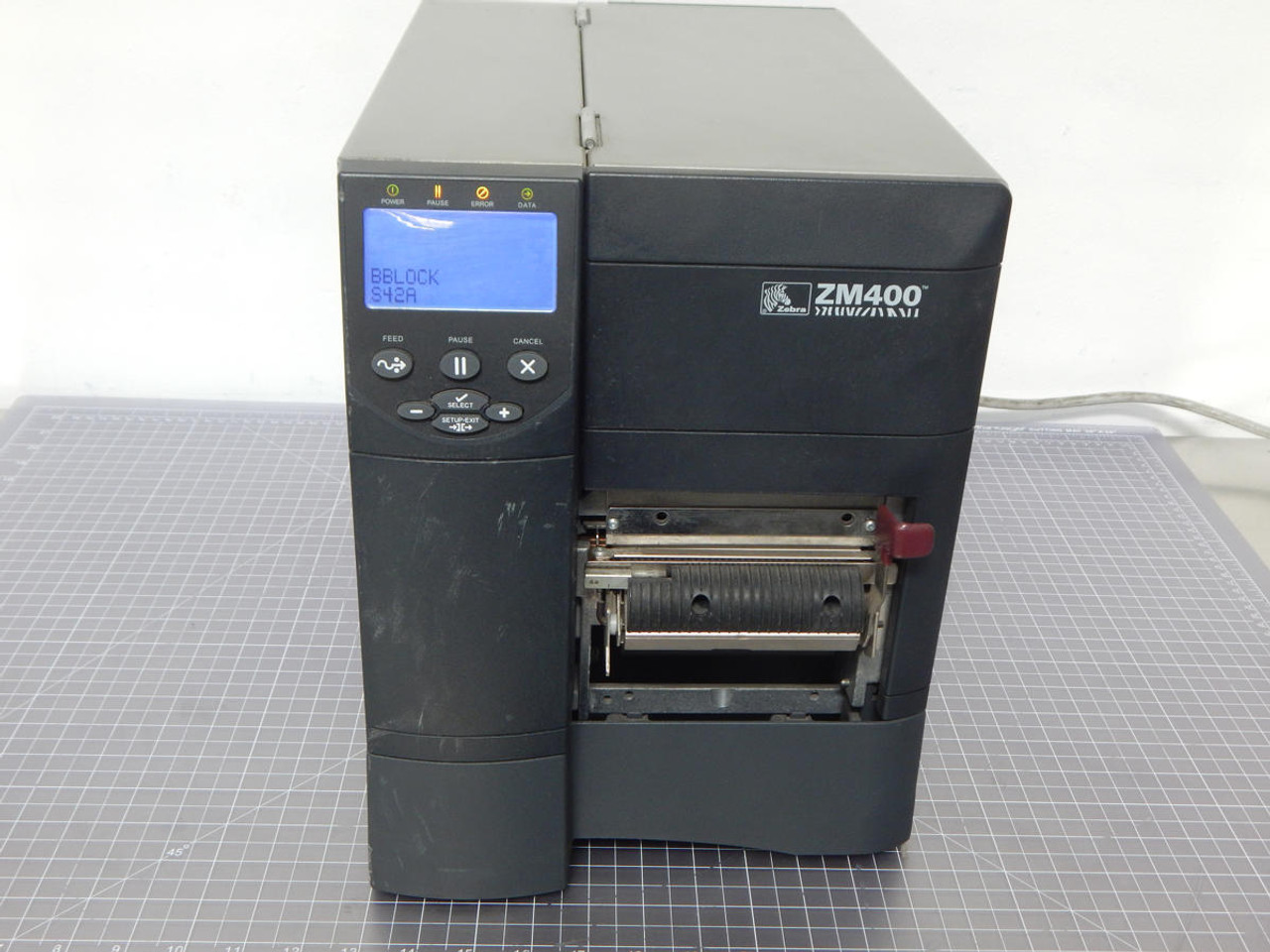 Zebra Zm400 Industrialcommercial Thermal Transfer Label Printer M2634 Oco Industrial 5719